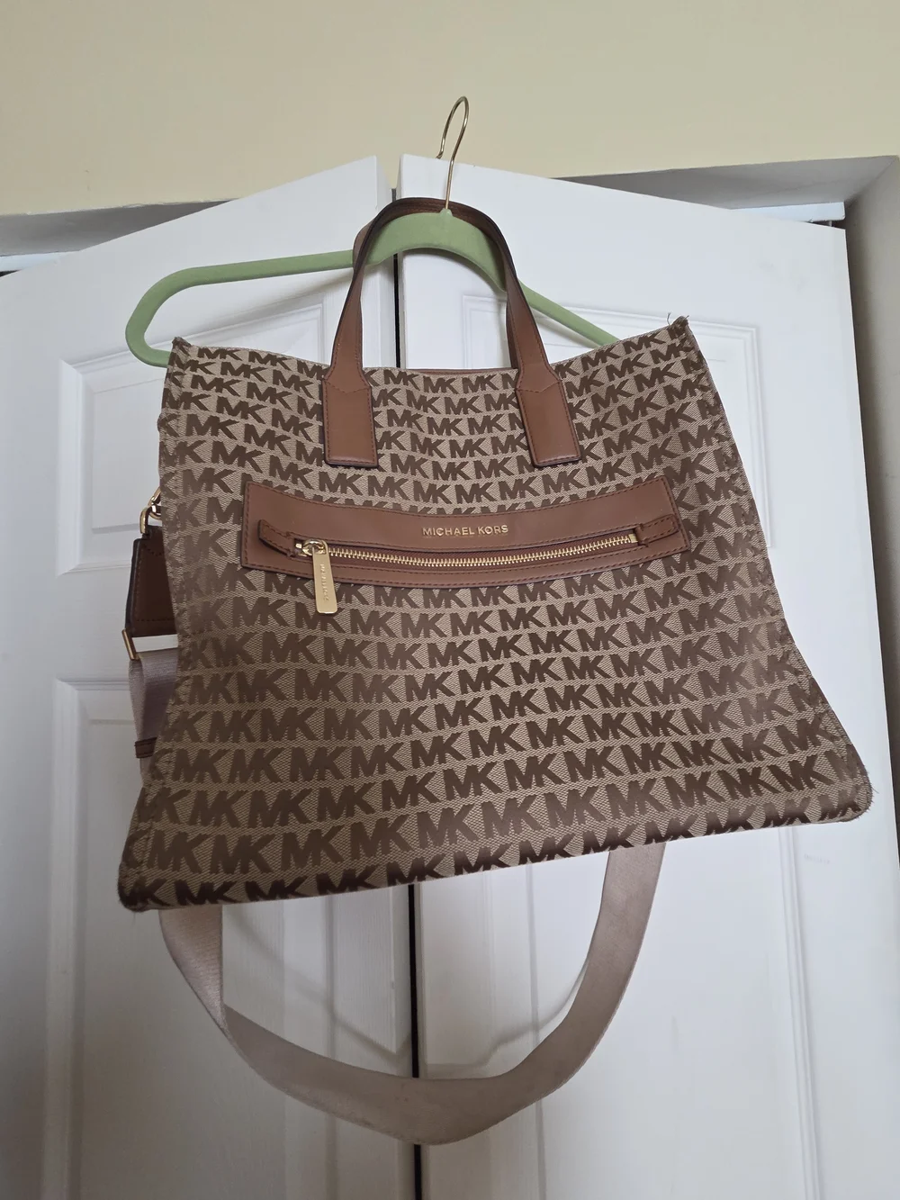 Michael Kors Brown Logo Tote Bag